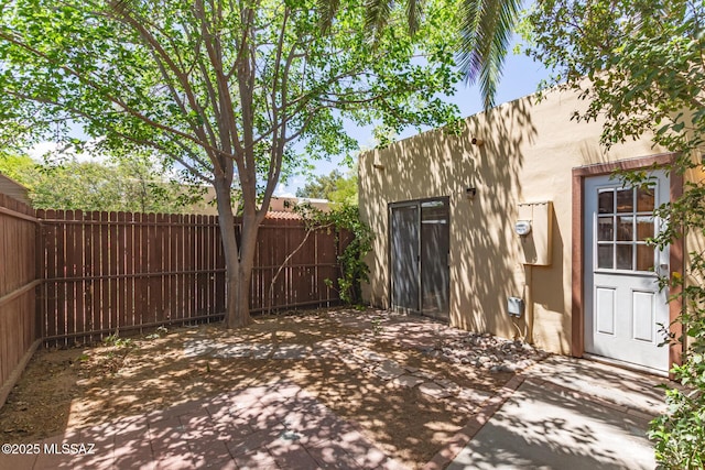 view of patio / terrace with a fenced backyard