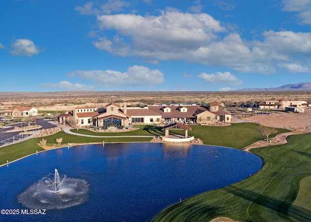 60922 E Arbor Basin Rd, Oracle, AZ 85623 - aerial view of residential area with a water and mountain view