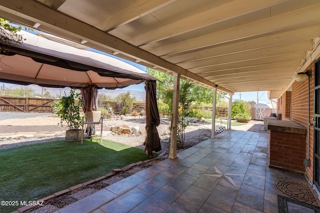 2 S Antietam Pl, Tucson, AZ 85710 - view of patio / terrace featuring a gazebo