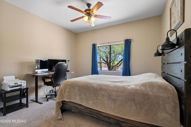 11300 N Scioto Ave, Oro Valley, AZ 85737 - carpeted bedroom featuring a ceiling fan