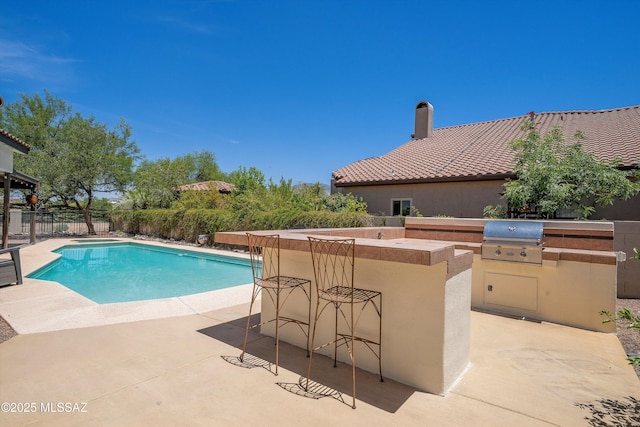 11300 N Scioto Ave, Oro Valley, AZ 85737 - view of swimming pool featuring a patio and an outdoor bar