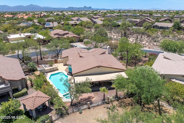 11300 N Scioto Ave, Oro Valley, AZ 85737 - aerial perspective of suburban area with a pool area