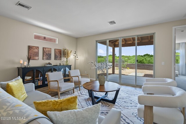 2125 Embarcadero Way, Tubac, AZ 85646 - living room featuring baseboards and wood finished floors