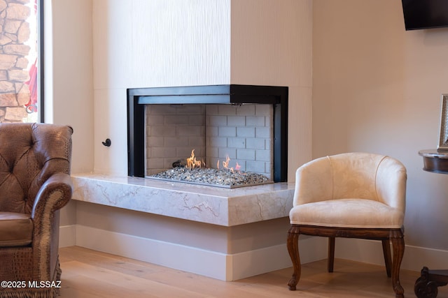 14198 N Gallery Pl, Marana, AZ 85658 - detailed view of a premium fireplace and wood finished floors
