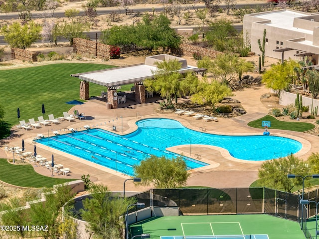 14198 N Gallery Pl, Marana, AZ 85658 - community pool featuring a patio and a gazebo