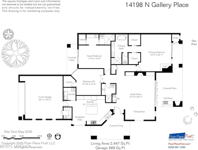 14198 N Gallery Pl, Marana, AZ 85658 - property floor plan