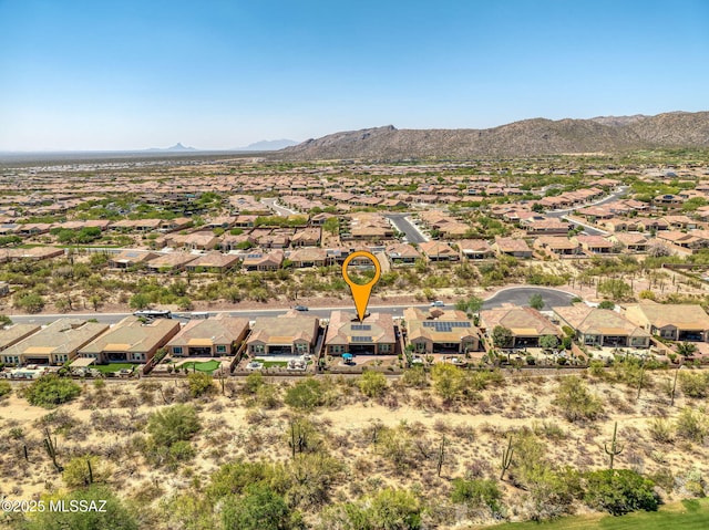 6719 W Kaibab Trl, Marana, AZ 85658 - aerial perspective of suburban area with a mountain backdrop