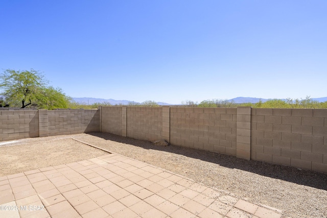 6775 S Aquiline Dr, Tucson, AZ 85756 - fenced backyard with a patio area and a mountain view