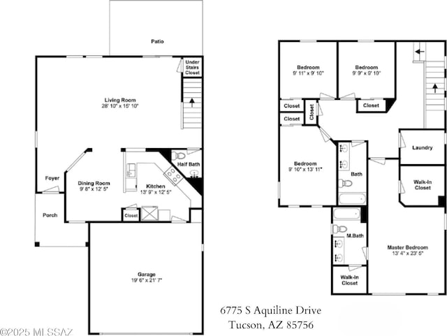 6775 S Aquiline Dr, Tucson, AZ 85756 - view of home floor plan