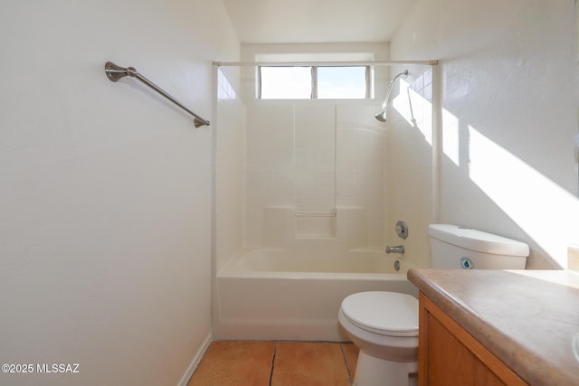 5426 N Willow Thicket Way, Tucson, AZ 85704 - full bath with toilet, tile patterned floors, vanity, bathtub / shower combination, and baseboards