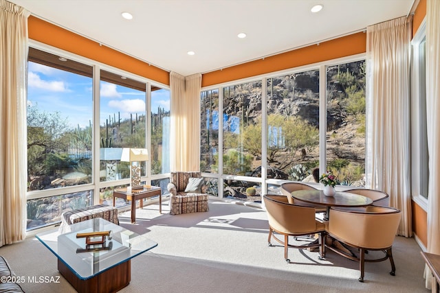 6461 N Thimble Pass, Tucson, AZ 85750 - sunroom / solarium with healthy amount of natural light, recessed lighting, and carpet floors