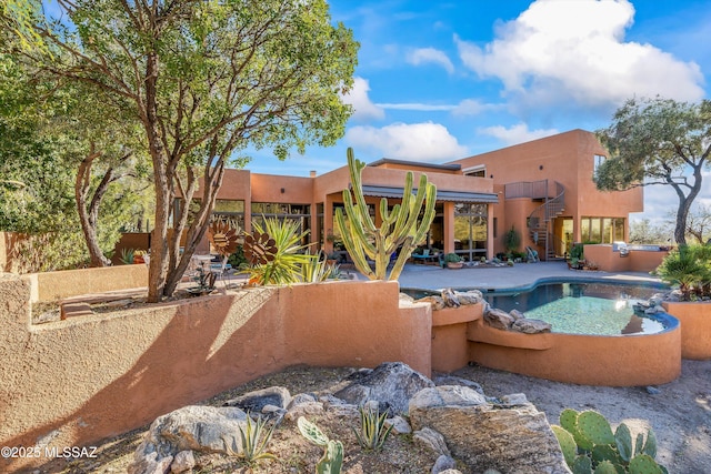 6461 N Thimble Pass, Tucson, AZ 85750 - swimming pool featuring fence and a patio area