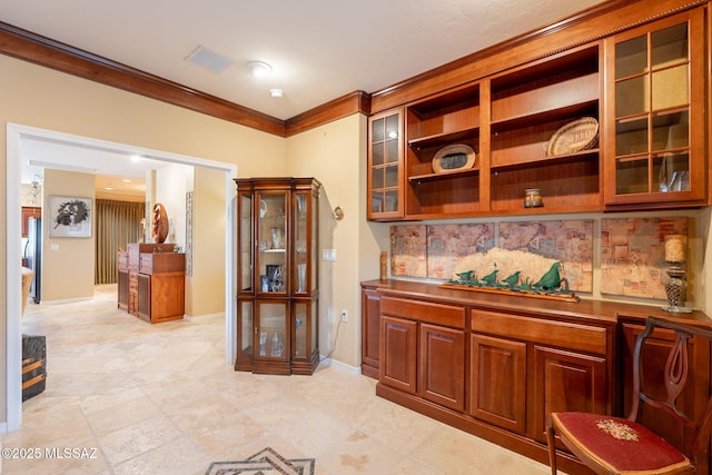 2337 S Via Vespucci, Green Valley, AZ 85614 - hall featuring ornamental molding and baseboards