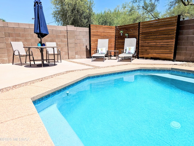 2866 W Medallion Dr, Tucson, AZ 85741 - view of swimming pool with a patio and fence
