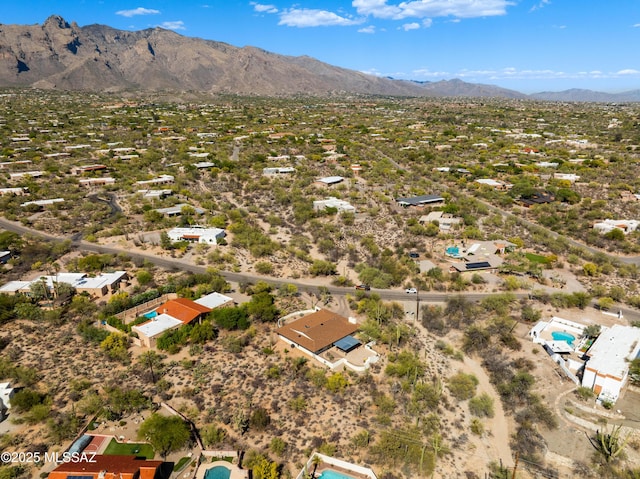 5825 N Camino Miraval Dr, Tucson, AZ 85718 - aerial view of a mountainous background