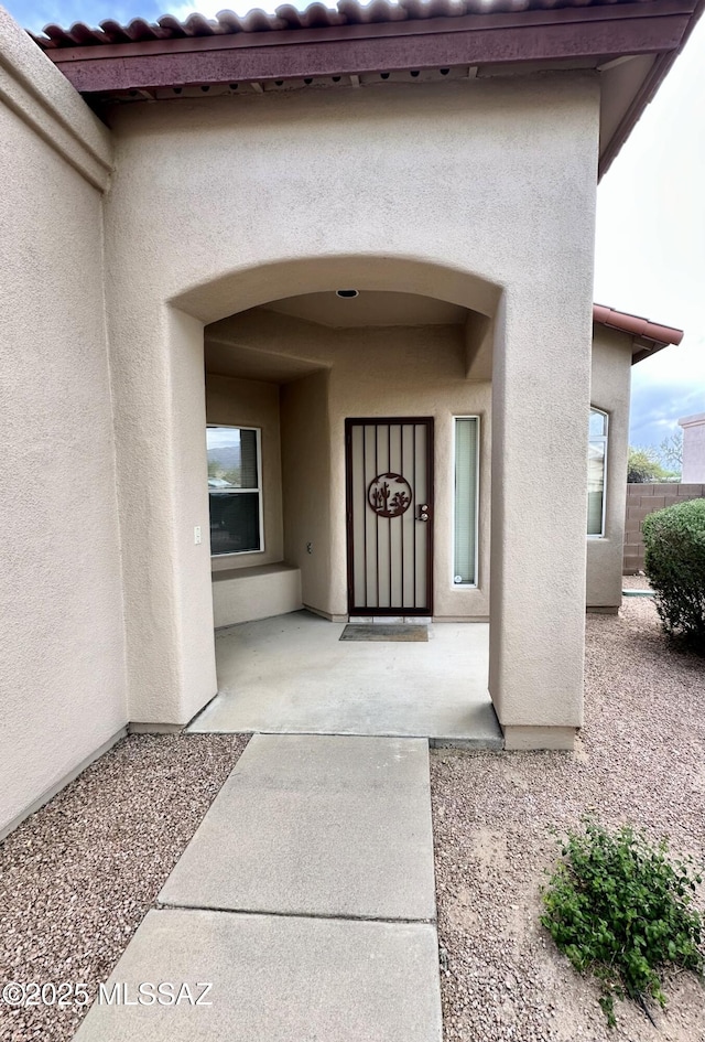 1989 N Camino Agrios, Tucson, AZ 85715 - view of exterior entry with stucco siding