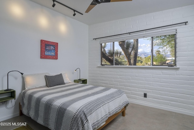 6714 E Topke St, Tucson, AZ 85715 - bedroom featuring track lighting and a ceiling fan