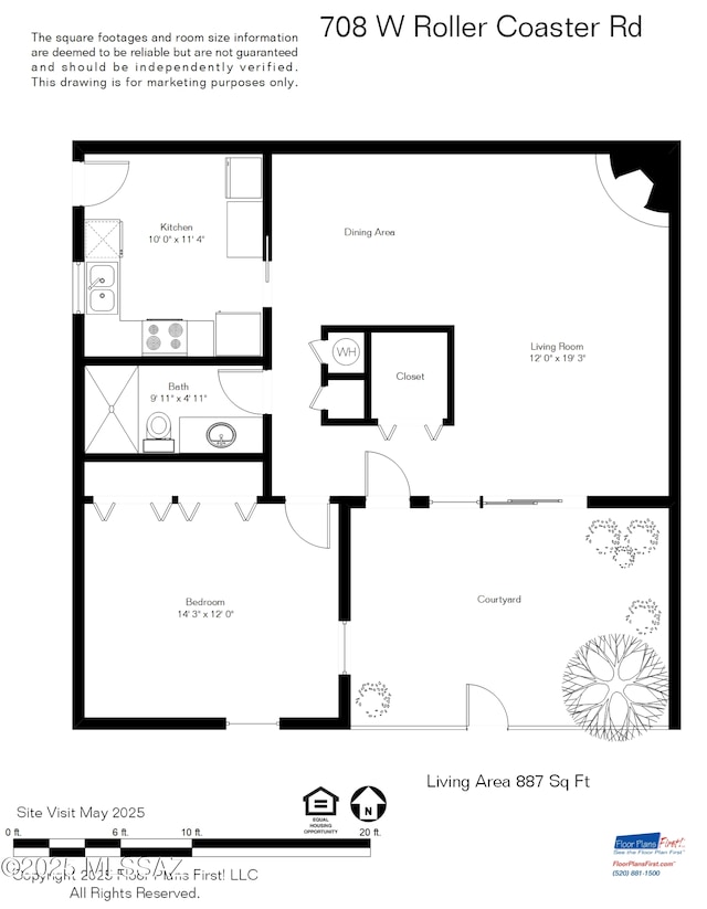 708 W Roller Coaster Rd, Tucson, AZ 85704 - property floor plan