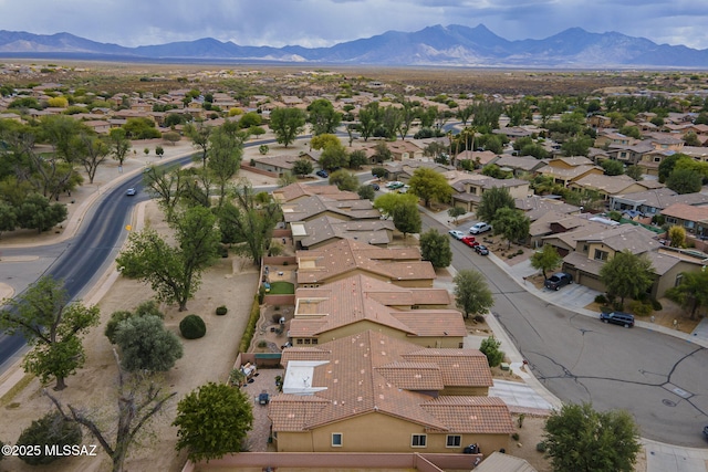 825 E Gunsight Mountain Pl, Sahuarita, AZ 85629 - aerial view of residential area with a mountainous background