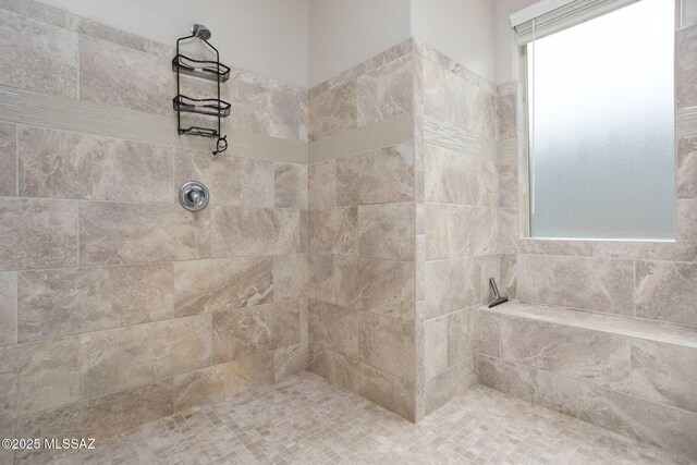 12493 N Blondin Dr, Marana, AZ 85653 - bathroom featuring a tile shower
