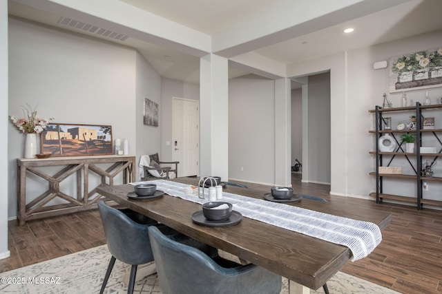 12493 N Blondin Dr, Marana, AZ 85653 - dining space with wood finished floors, recessed lighting, and baseboards
