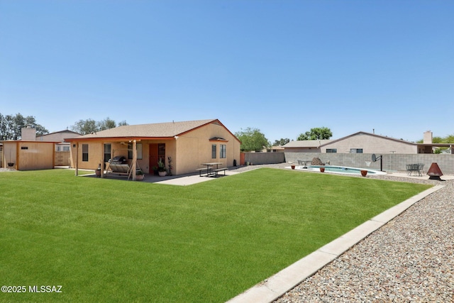 1861 W Sauvignon Dr, Tucson, AZ 85746 - rear view of property with a patio area