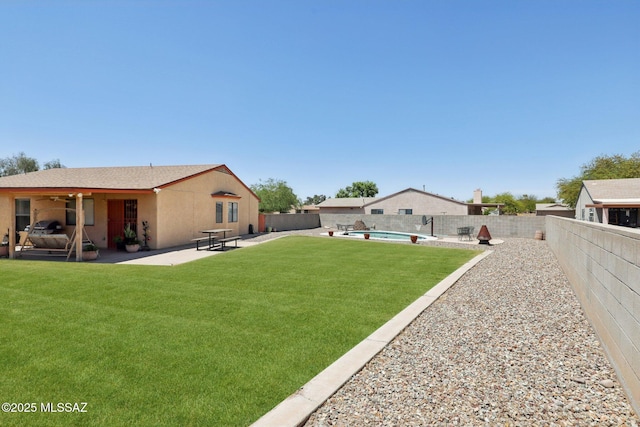 1861 W Sauvignon Dr, Tucson, AZ 85746 - view of yard featuring a patio area