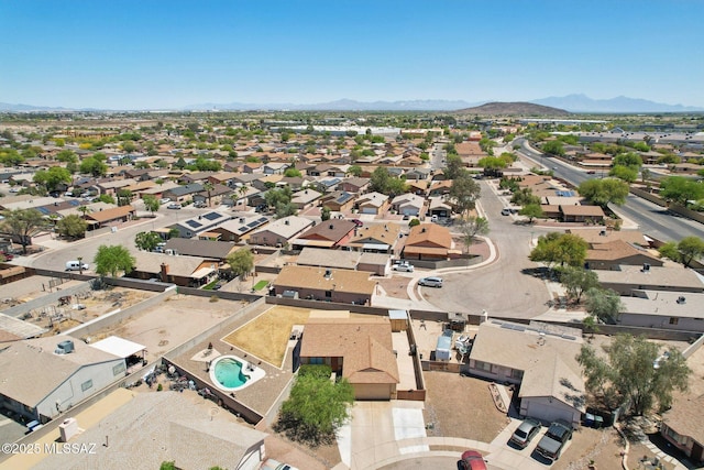 1861 W Sauvignon Dr, Tucson, AZ 85746 - aerial view of residential area featuring a mountainous background