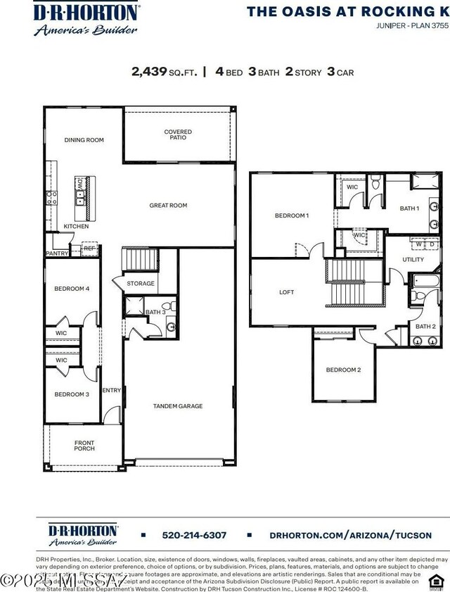 14138 E Canidae Dr E, Vail, AZ 85641 - home floor plan