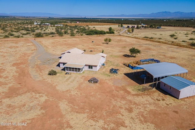 1176 W Trigger Ln, Cochise, AZ 85606 - aerial view of sparsely populated area with a desert landscape and a mountain backdrop