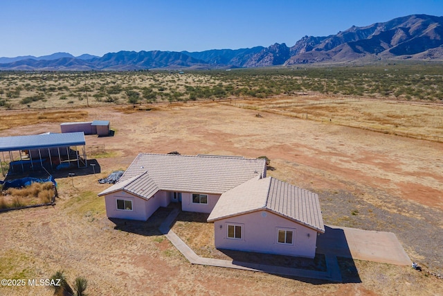 1176 W Trigger Ln, Cochise, AZ 85606 - overview of rural landscape featuring a mountain backdrop and a desert landscape