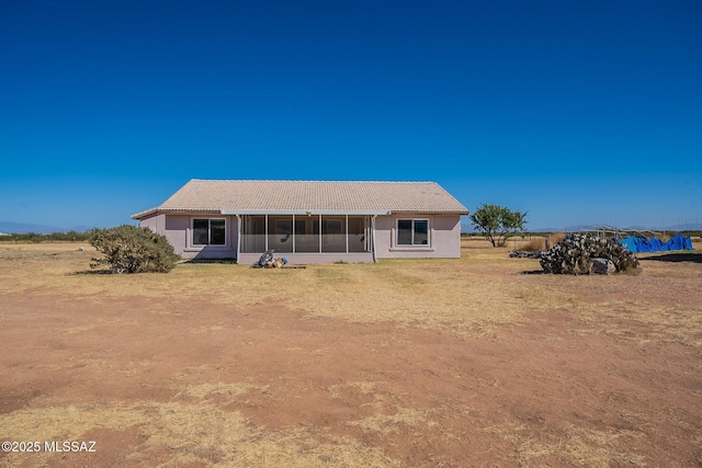 1176 W Trigger Ln, Cochise, AZ 85606 - back of property with a tile roof and a sunroom
