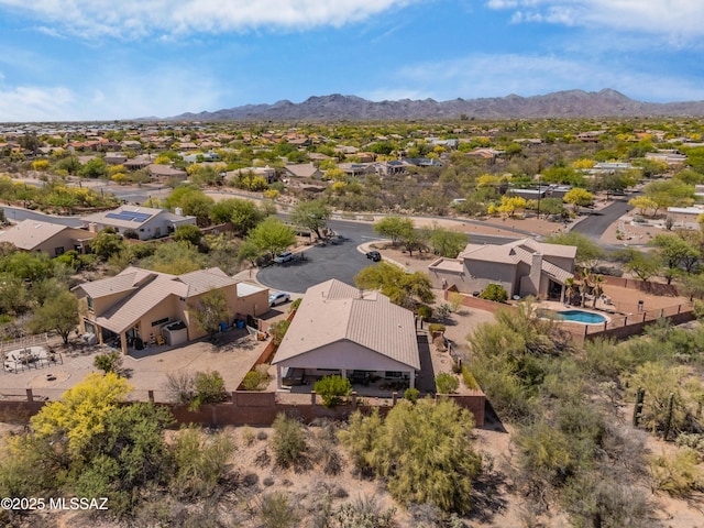 1797 W Naranja Dr, Oro Valley, AZ 85737 - aerial view of residential area featuring a mountain backdrop