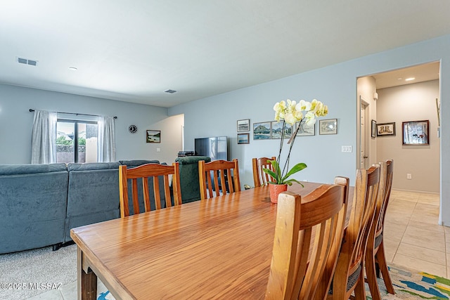 12625 N Wildrose Dr, Marana, AZ 85653 - dining area featuring light tile patterned floors and recessed lighting