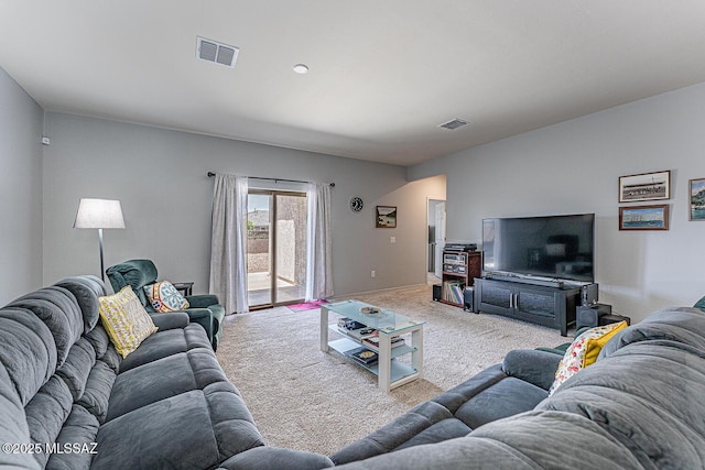12625 N Wildrose Dr, Marana, AZ 85653 - living area featuring light carpet