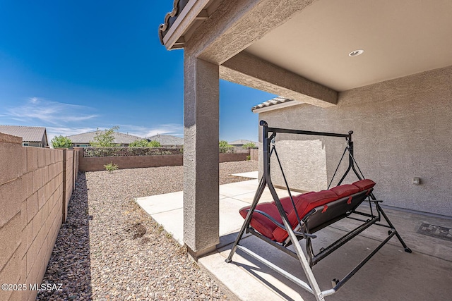 12625 N Wildrose Dr, Marana, AZ 85653 - view of patio featuring a fenced backyard