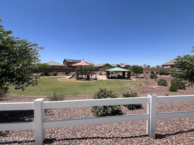 12625 N Wildrose Dr, Marana, AZ 85653 - view of yard with a gazebo