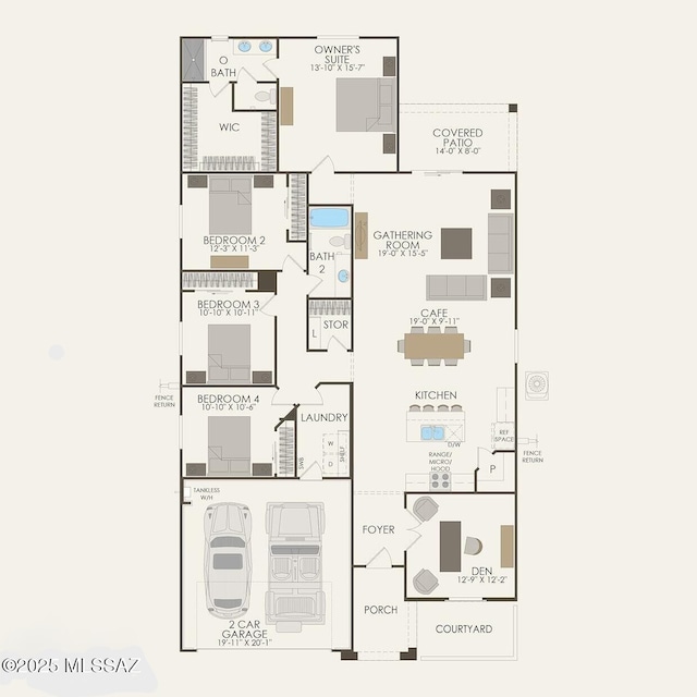 12625 N Wildrose Dr, Marana, AZ 85653 - room layout