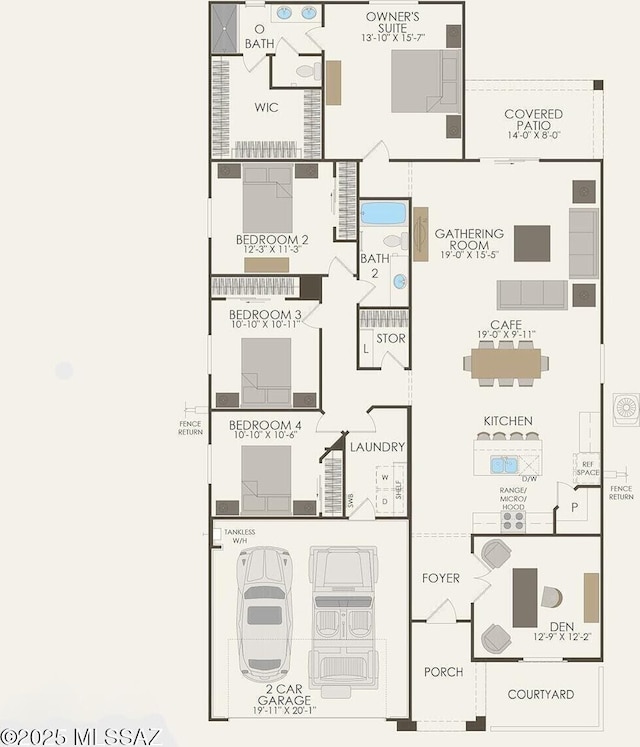 12625 N Wildrose Dr, Marana, AZ 85653 - room layout
