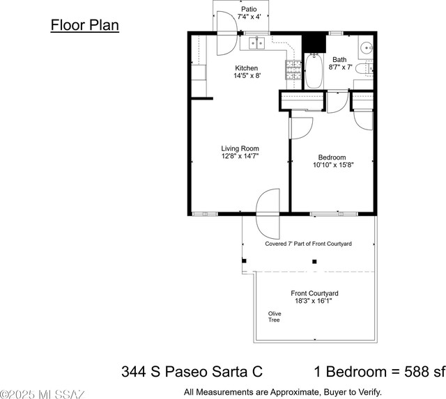 344 S Paseo Sarta Unit C, Green Valley, AZ 85614 - property floor plan
