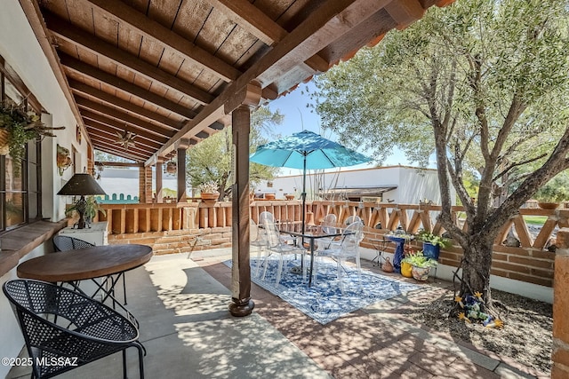 344 S Paseo Sarta Unit C, Green Valley, AZ 85614 - view of patio / terrace with outdoor dining space