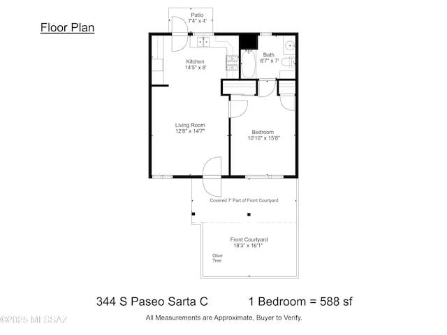 344 S Paseo Sarta Unit C, Green Valley, AZ 85614 - property floor plan