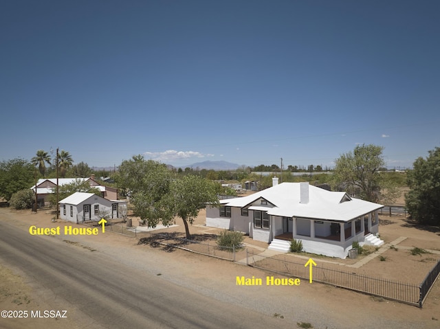 203 N Kellum Ave, Bowie, AZ 85605 - view of front of property featuring a mountain view