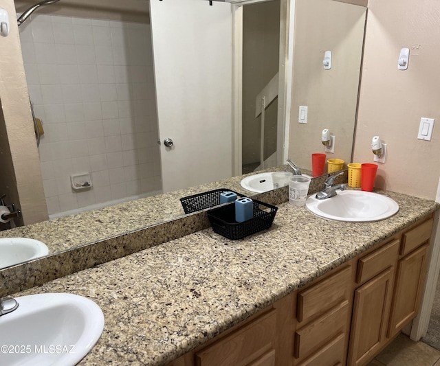 full bath with double vanity