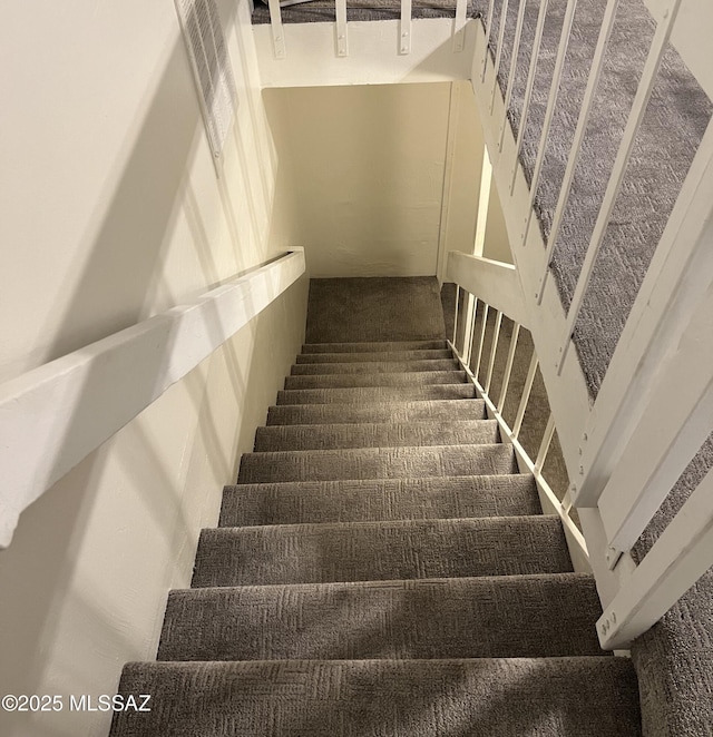view of stairway