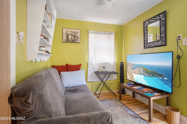 24 Black Knob, Bisbee, AZ 85603 - sitting room featuring wood finished floors and a ceiling fan