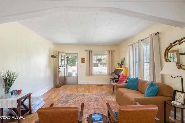 24 Black Knob, Bisbee, AZ 85603 - living area with light wood-type flooring and baseboards