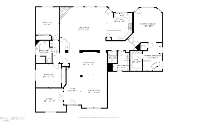 218 W Milbrae Springs Dr, Oro Valley, AZ 85755 - property floor plan