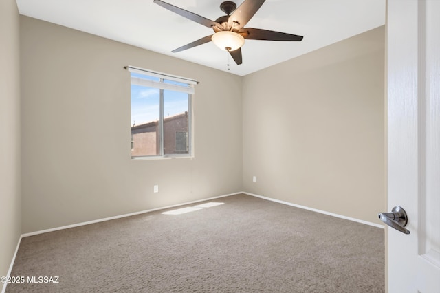 2247 W Night Air Ln, Tucson, AZ 85741 - carpeted empty room featuring ceiling fan and baseboards