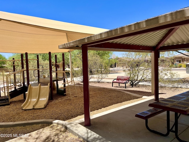 11113 N Rams Horn Trl N, Oro Valley, AZ 85737 - view of patio / terrace featuring a playground